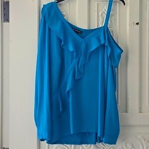 INC Blouse Size Large Blue